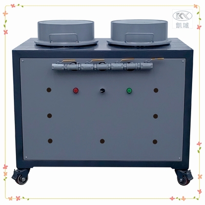 Produktion von Silikonetiketten mit hoher Kapazität mit Doppelkopf-Vakuumschrank und PVC-Disponiermaschine