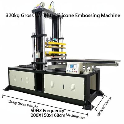 Ein guter Preis. 320kg Gross Weight Silicone Embossing Machine 50HZ Frequency 200X150x168cm Machine Size Online